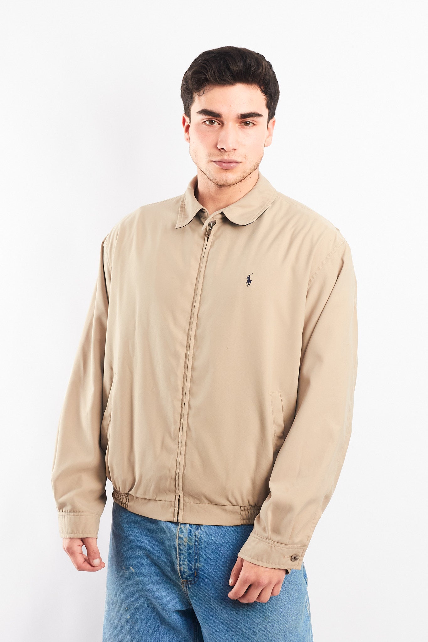 2000 Polo Ralph Lauren Khaki Bi-Swing Harrington Jacket (M/L)