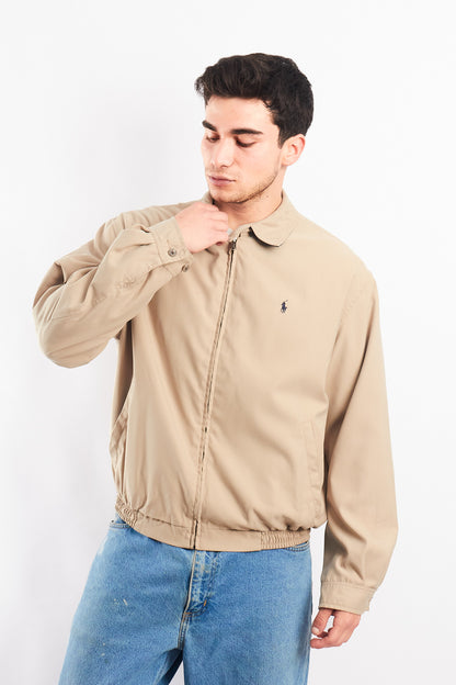 2000 Polo Ralph Lauren Khaki Bi-Swing Harrington Jacket (M/L)