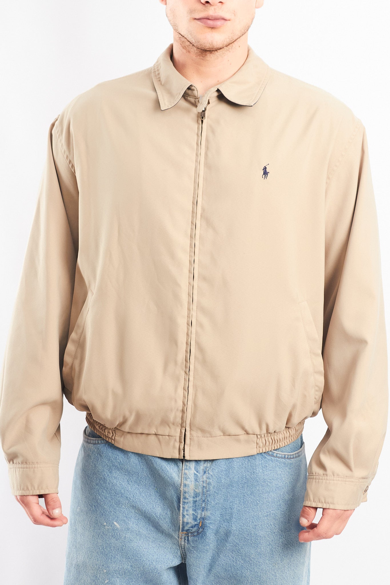 2000 Polo Ralph Lauren Khaki Bi-Swing Harrington Jacket (M/L)