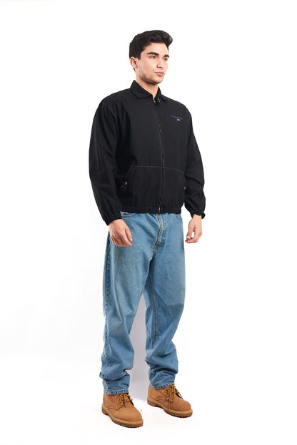 1990 Vintage Polo Sports Ralph Lauren Black Harrington (S/M)