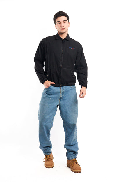 1990 Vintage Polo Sports Ralph Lauren Black Harrington (S/M)