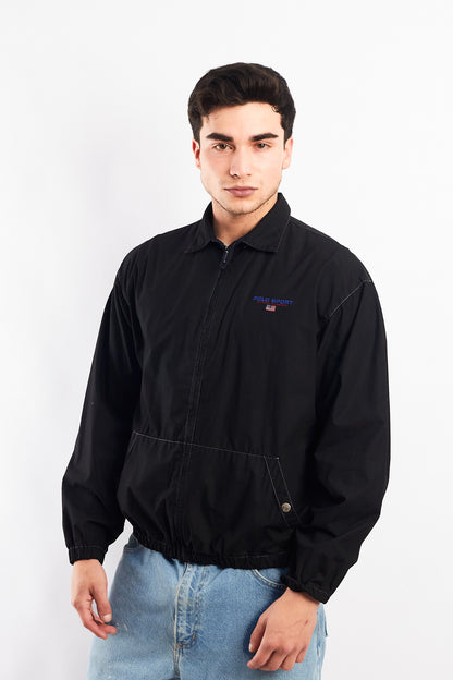 1990 Vintage Polo Sports Ralph Lauren Black Harrington (S/M)