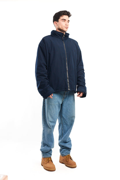 2000 Polo Ralph Lauren Navy Impermeable Hooded Jacket (XL)