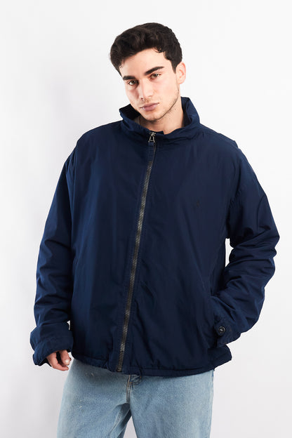 2000 Polo Ralph Lauren Navy Impermeable Hooded Jacket (XL)