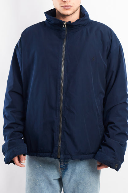 2000 Polo Ralph Lauren Navy Impermeable Hooded Jacket (XL)