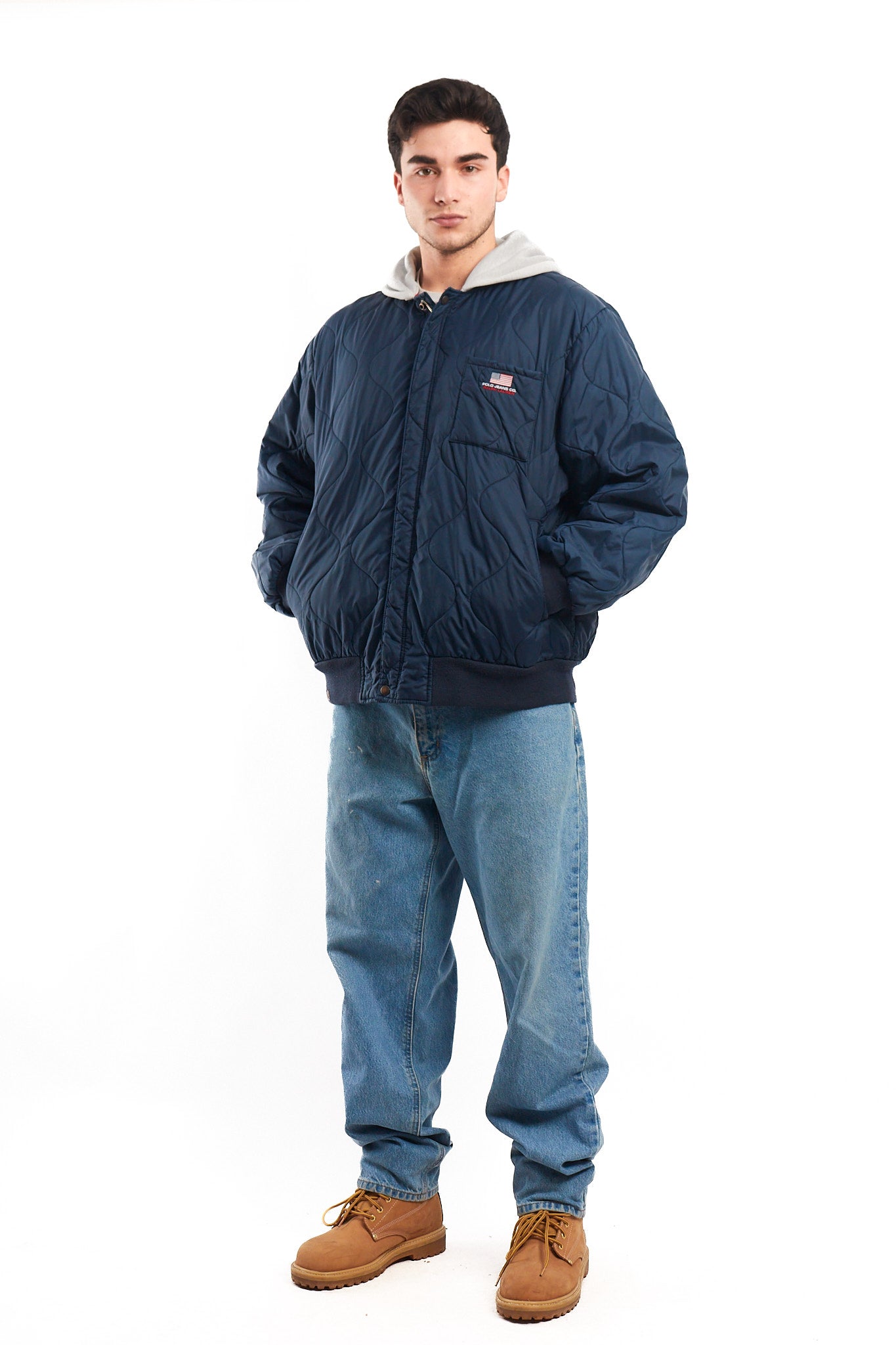 2000 Polo Jeans Company Hooded Puffer Jacket (L/XL)