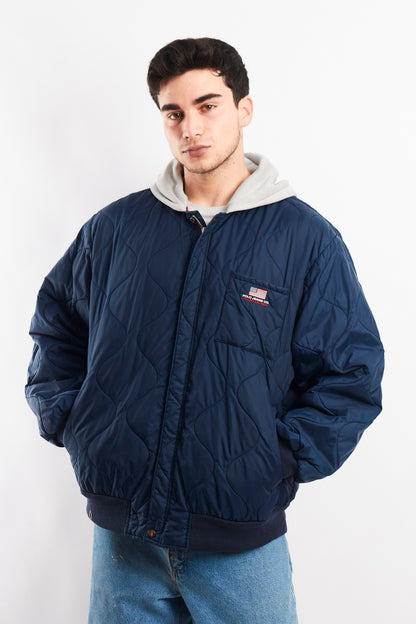 2000 Polo Jeans Company Hooded Puffer Jacket (L/XL)