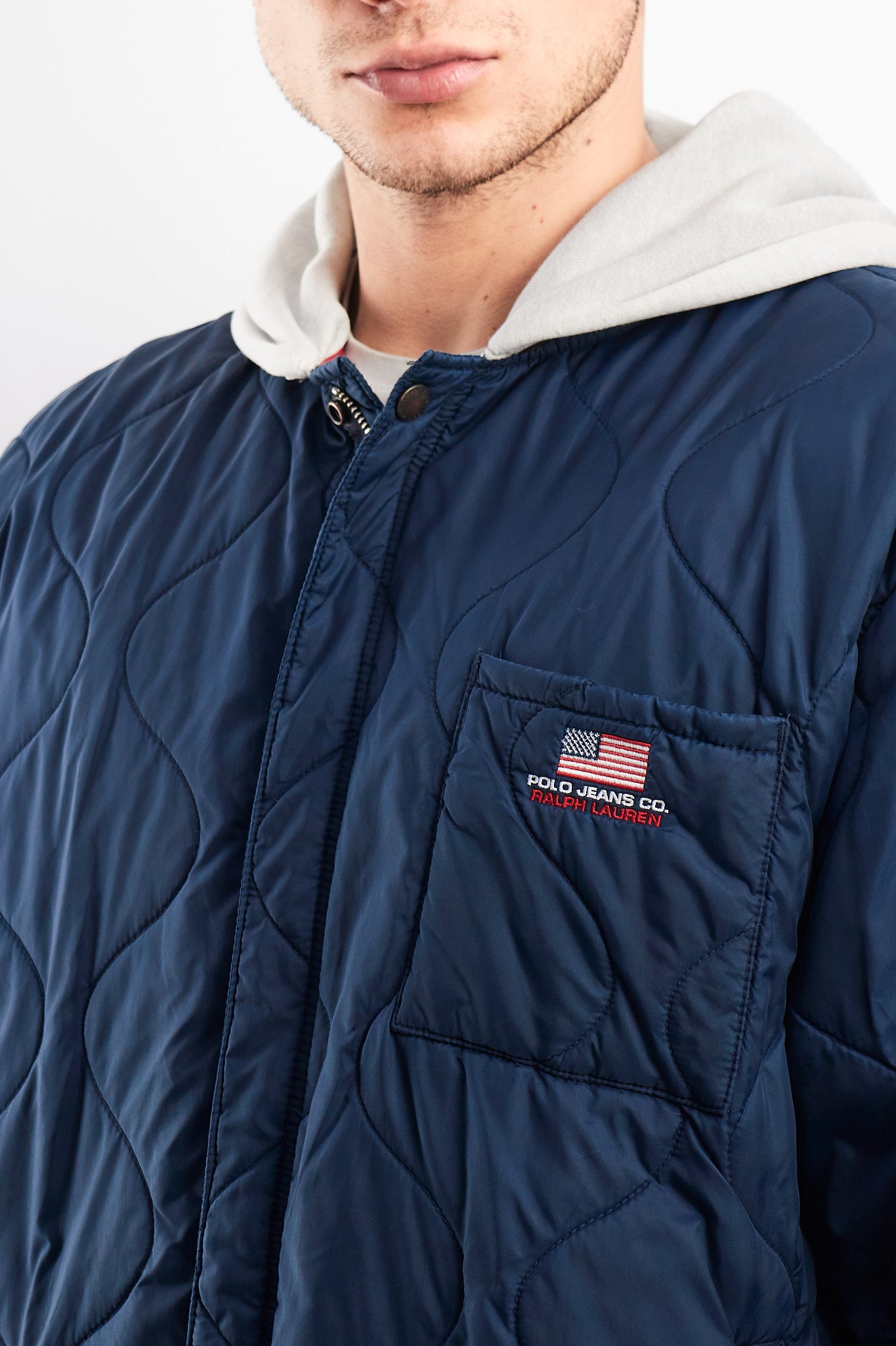 2000 Polo Jeans Company Hooded Puffer Jacket (L/XL)