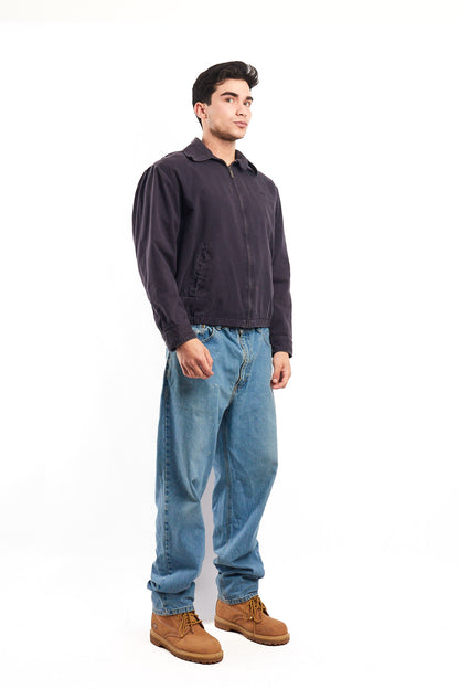 2000 Vintage Christian Dior Navy Washed Harrington Jacket (M/L)