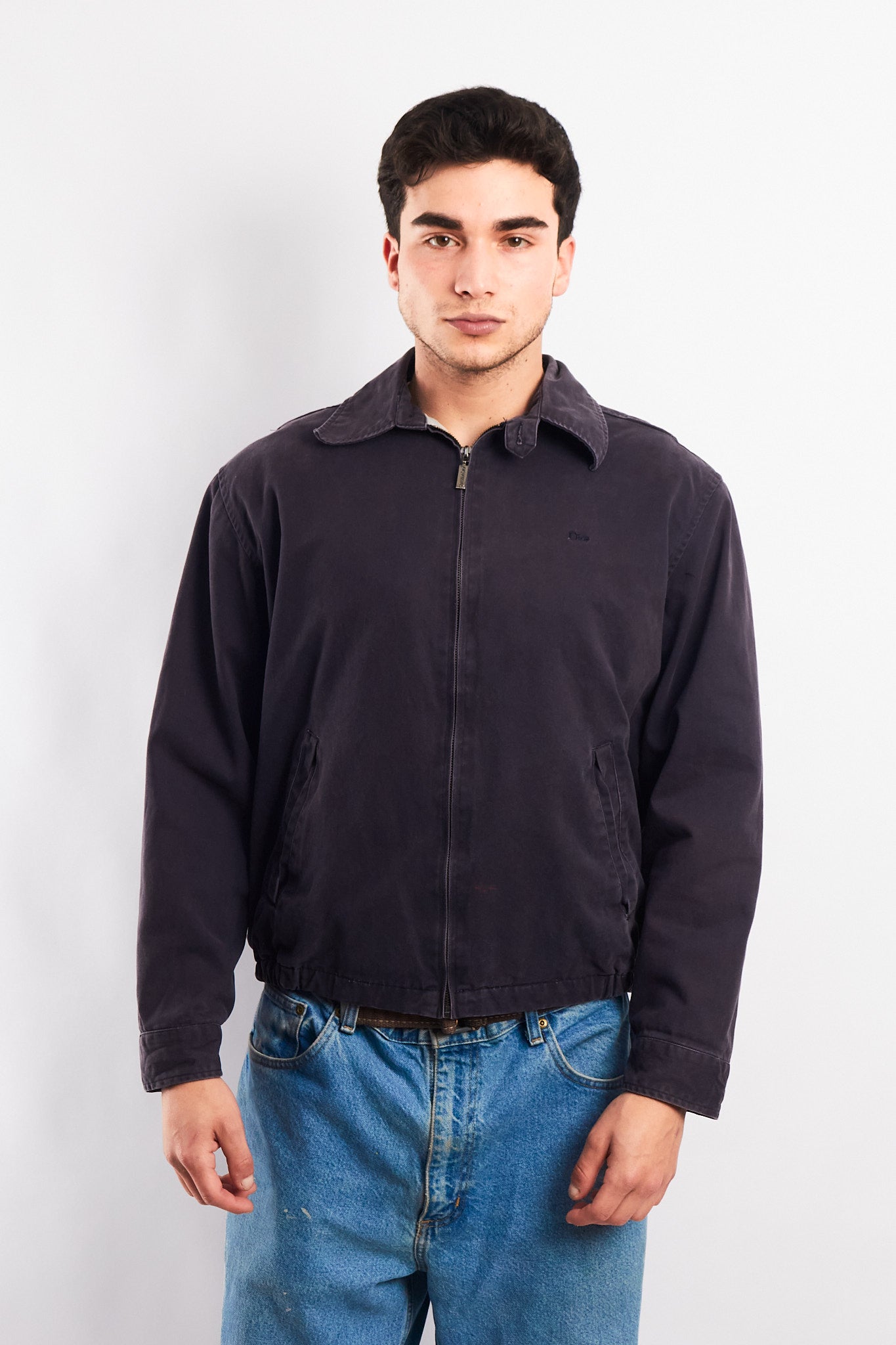 2000 Vintage Christian Dior Navy Washed Harrington Jacket (M/L)