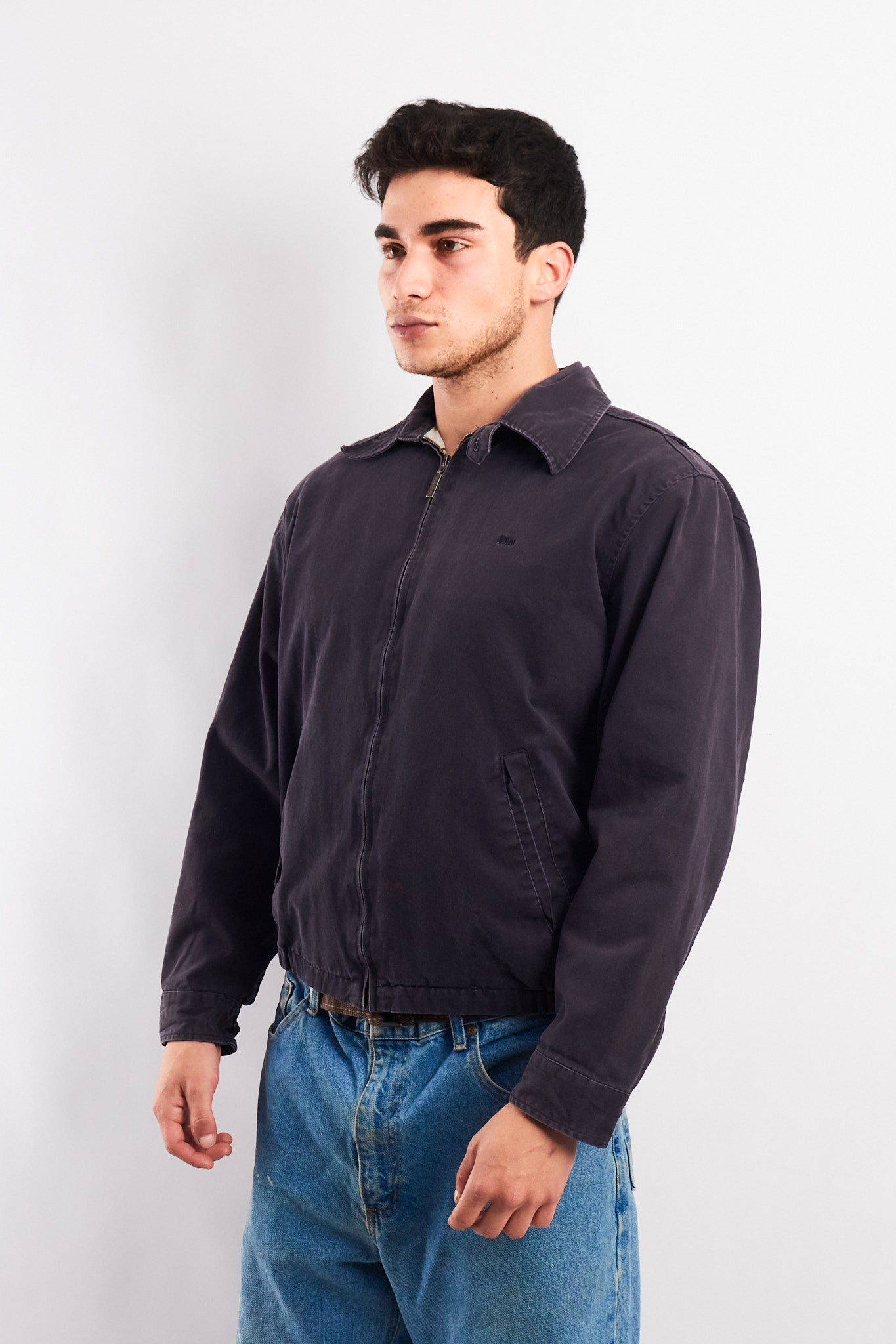 2000 Vintage Christian Dior Navy Washed Harrington Jacket (M/L)