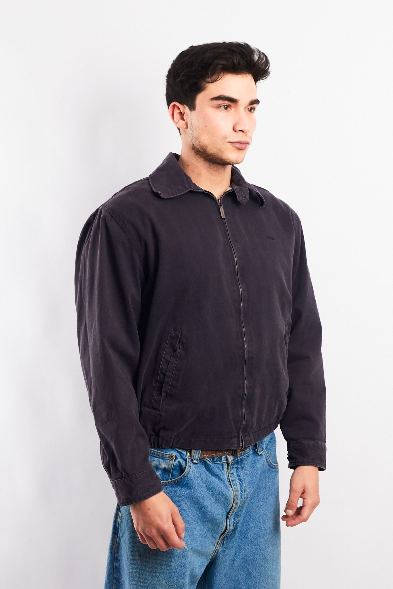 2000 Vintage Christian Dior Navy Washed Harrington Jacket (M/L)