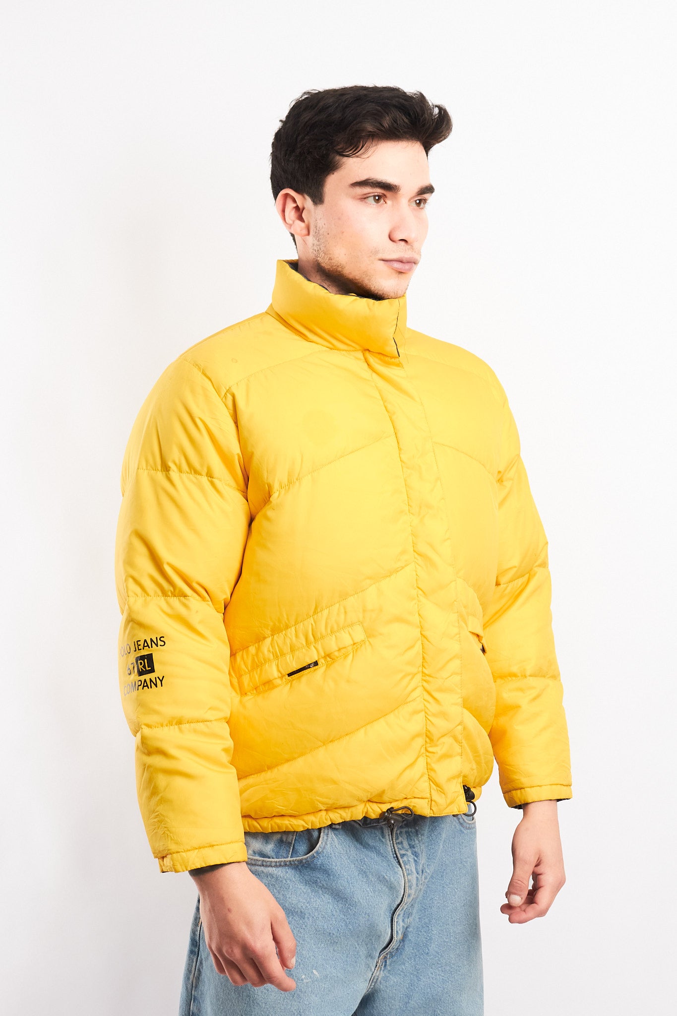 2000 Polo Jeans Company Reversible Down Puffer Jacket (M)