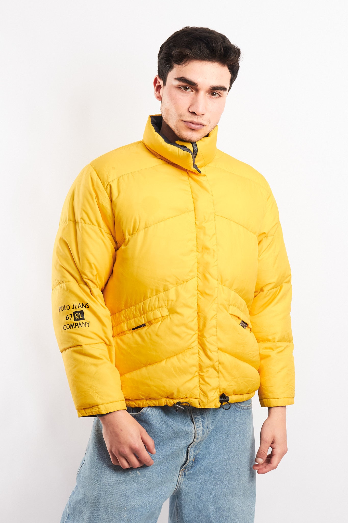 2000 Polo Jeans Company Reversible Down Puffer Jacket (M)