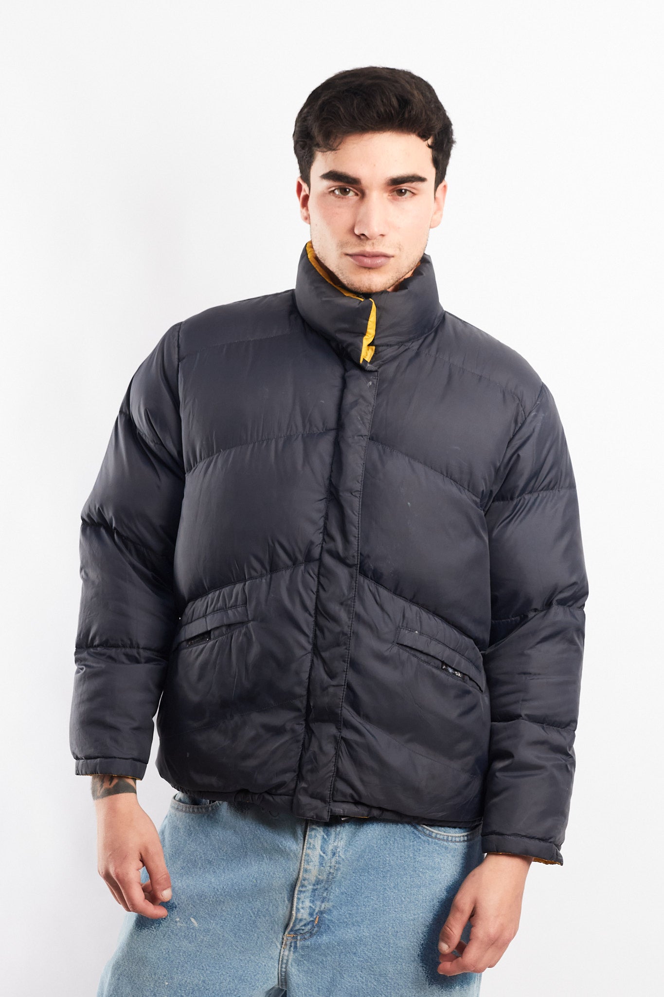2000 Polo Jeans Company Reversible Down Puffer Jacket (M)