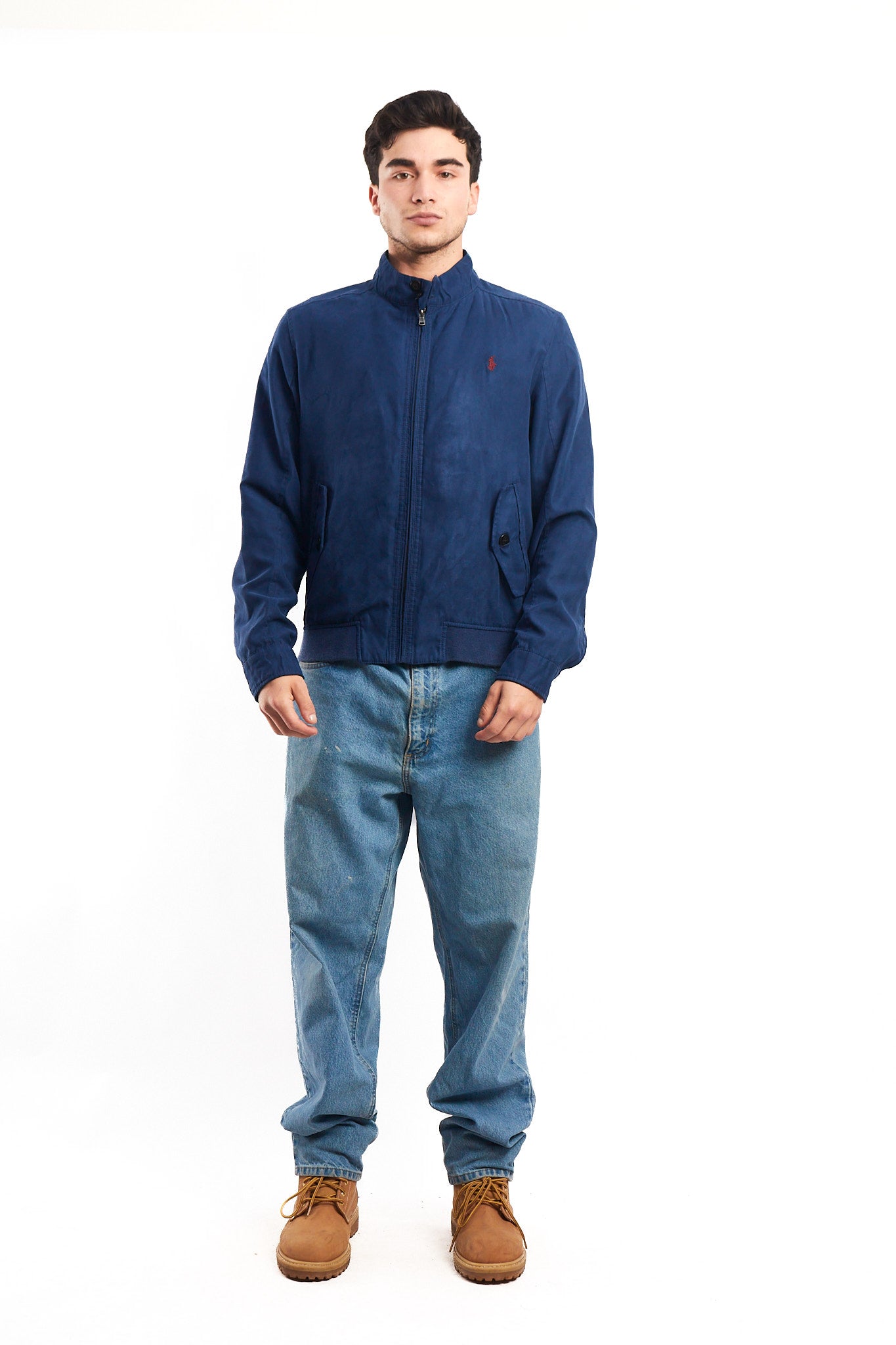 2010 Polo Ralph Lauren Navy Velvet Bomber Jacket (S/M)