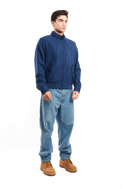 2010 Polo Ralph Lauren Navy Velvet Bomber Jacket (S/M)