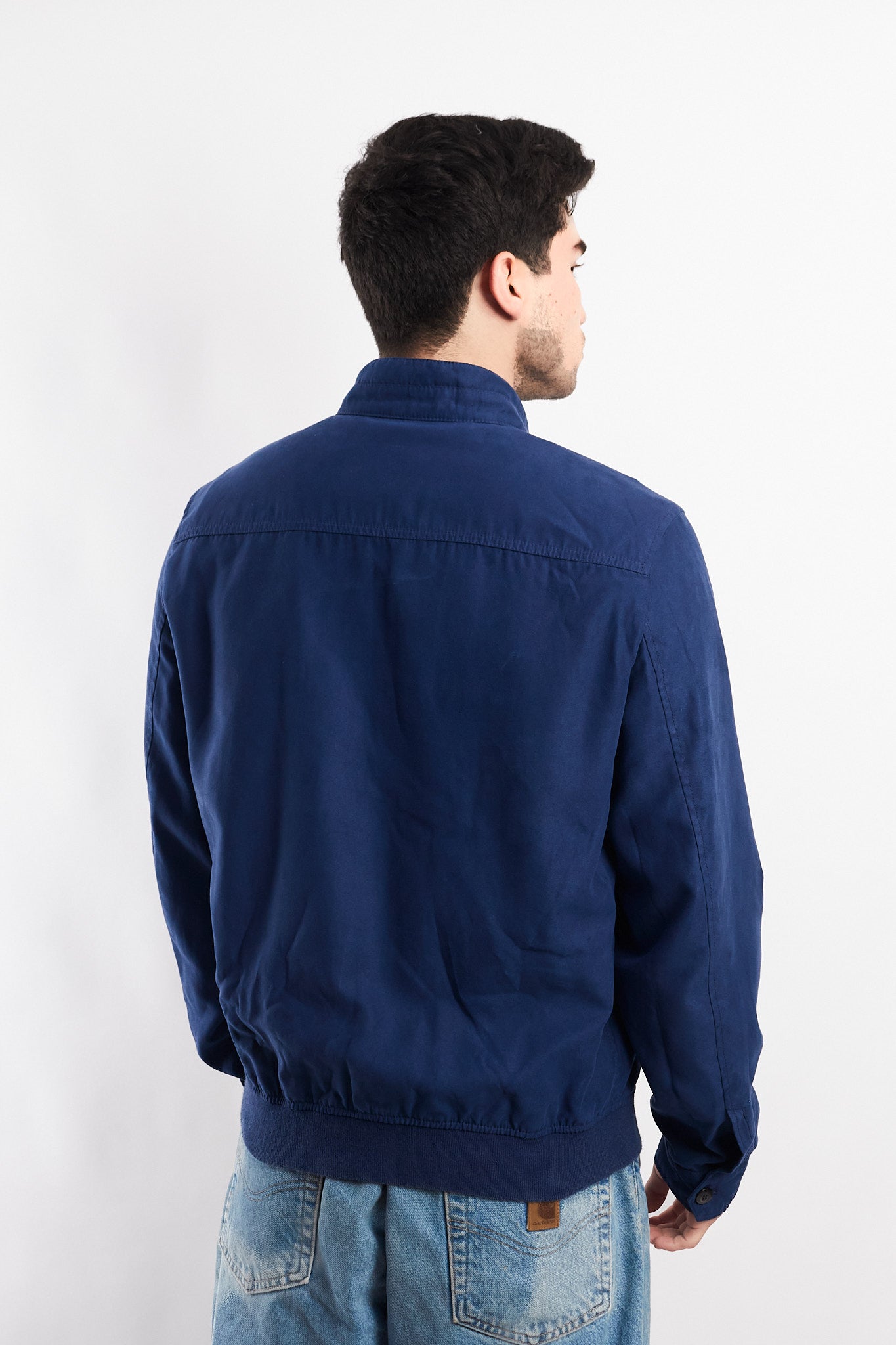 2010 Polo Ralph Lauren Navy Velvet Bomber Jacket (S/M)