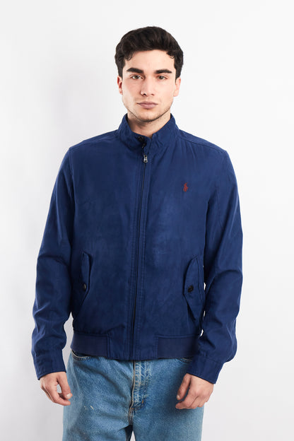 2010 Polo Ralph Lauren Navy Velvet Bomber Jacket (S/M)