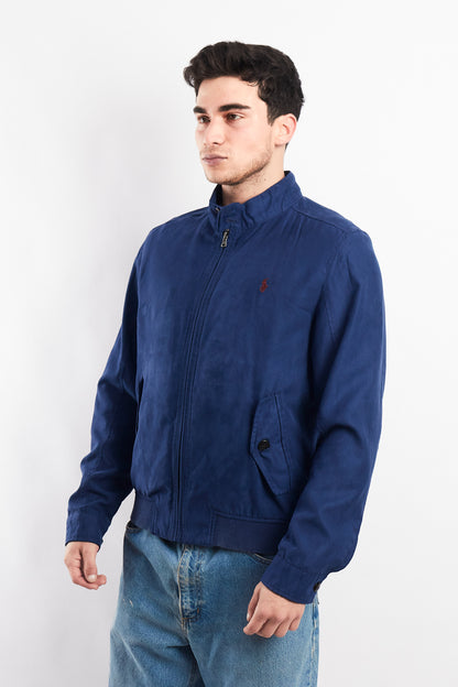 2010 Polo Ralph Lauren Navy Velvet Bomber Jacket (S/M)