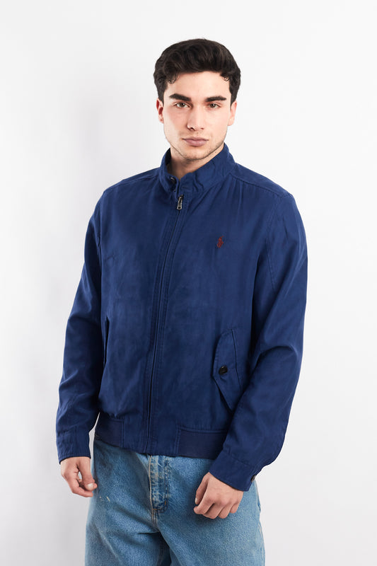 2010 Polo Ralph Lauren Navy Velvet Bomber Jacket (S/M)
