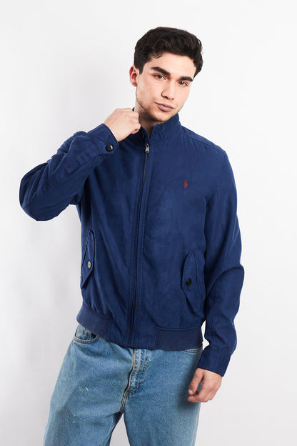 2010 Polo Ralph Lauren Navy Velvet Bomber Jacket (S/M)