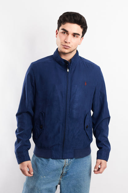 2010 Polo Ralph Lauren Navy Velvet Bomber Jacket (S/M)
