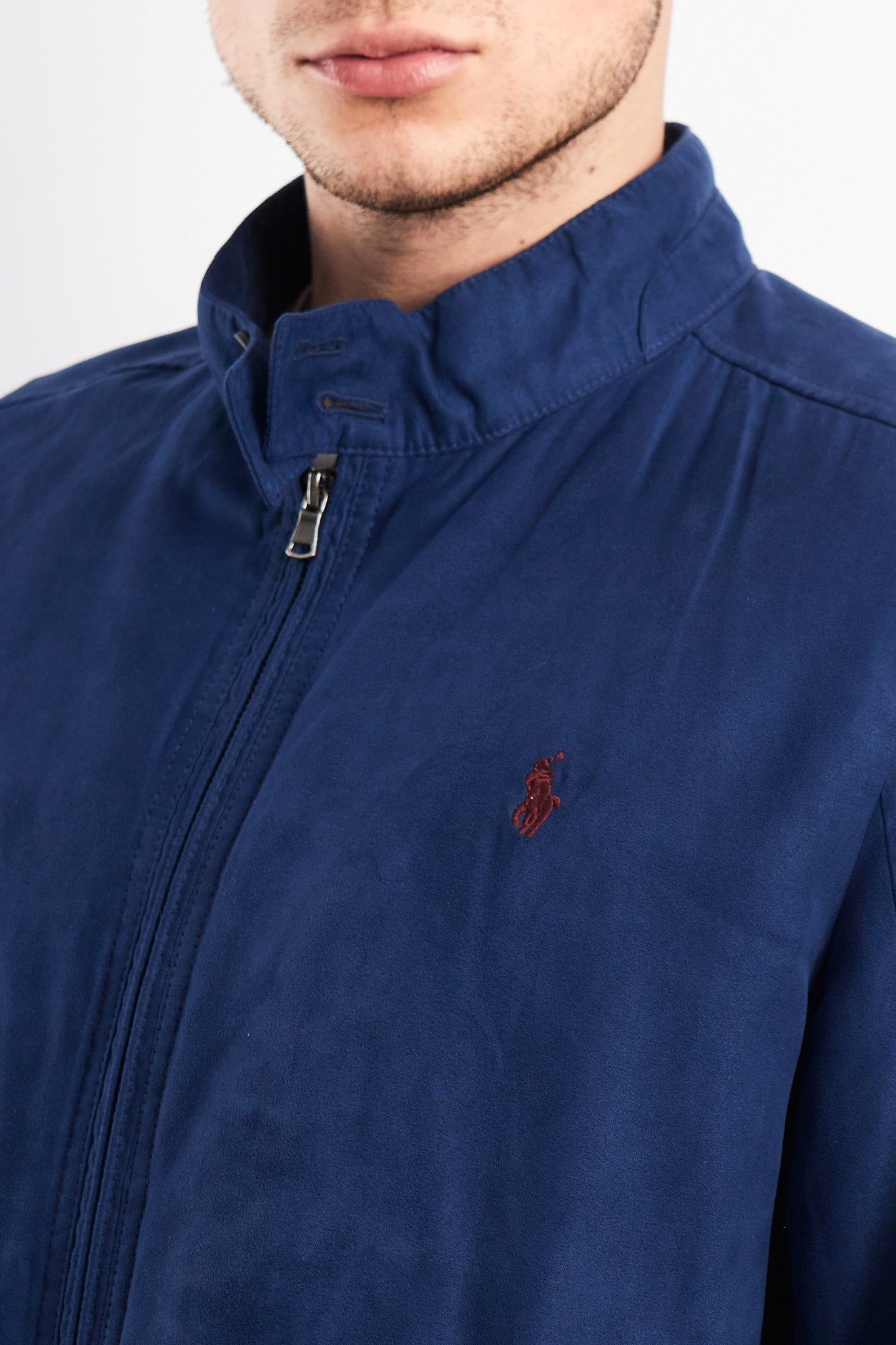 2010 Polo Ralph Lauren Navy Velvet Bomber Jacket (S/M)