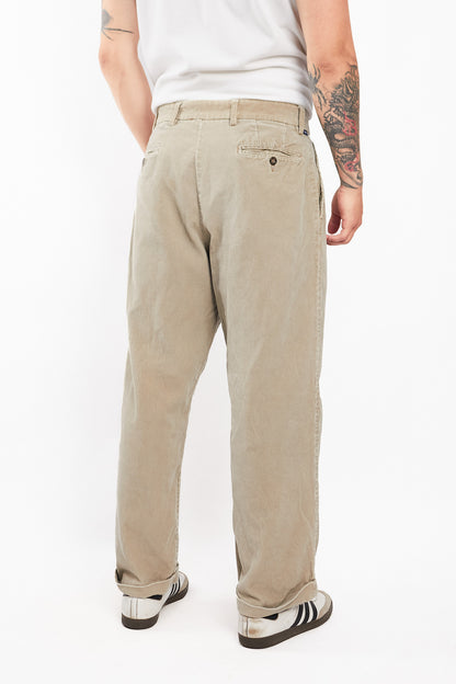 Dockers Relaxed Fit Corduroy Beige Trouser. (32)