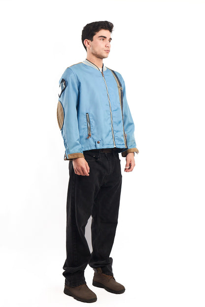 2000  Vintage Diesel Industry Leather Patched Racing Jacket (M/L)