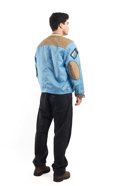 2000  Vintage Diesel Industry Leather Patched Racing Jacket (M/L)