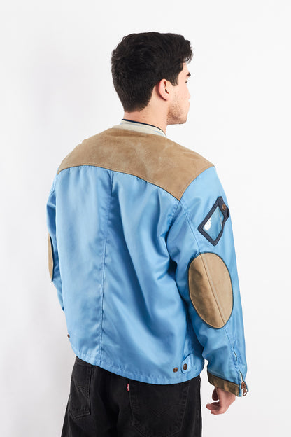 2000  Vintage Diesel Industry Leather Patched Racing Jacket (M/L)