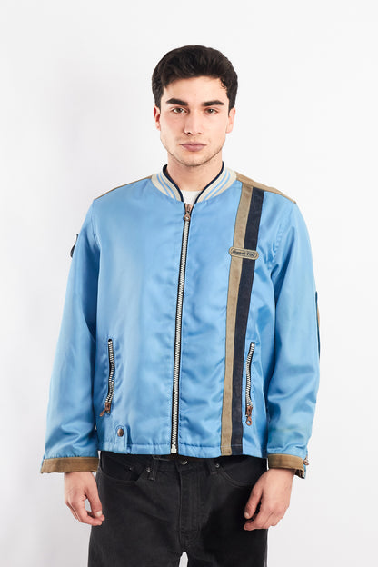 2000  Vintage Diesel Industry Leather Patched Racing Jacket (M/L)