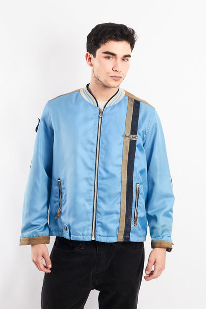 2000  Vintage Diesel Industry Leather Patched Racing Jacket (M/L)