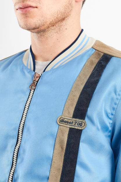 2000  Vintage Diesel Industry Leather Patched Racing Jacket (M/L)