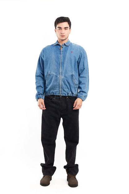 1980 Vintage Polo Ralph Lauren Denim Harrington Jacket (S/M)