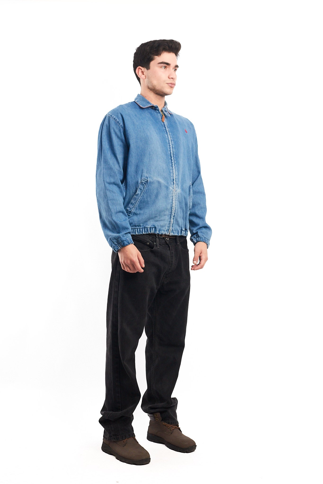 1980 Vintage Polo Ralph Lauren Denim Harrington Jacket (S/M)