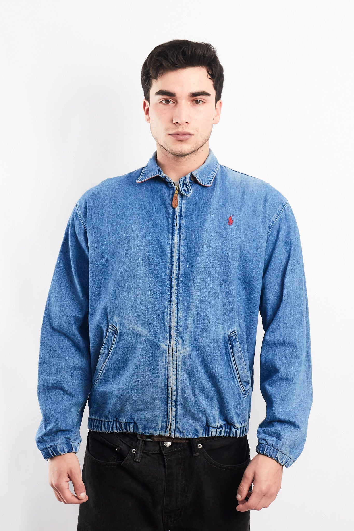 1980 Vintage Polo Ralph Lauren Denim Harrington Jacket (S/M)