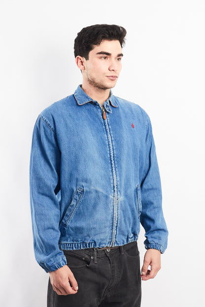 1980 Vintage Polo Ralph Lauren Denim Harrington Jacket (S/M)