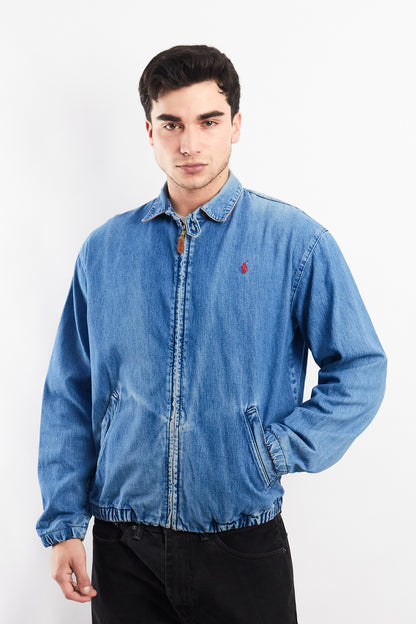 1980 Vintage Polo Ralph Lauren Denim Harrington Jacket (S/M)