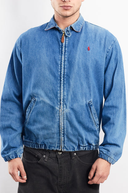 1980 Vintage Polo Ralph Lauren Denim Harrington Jacket (S/M)