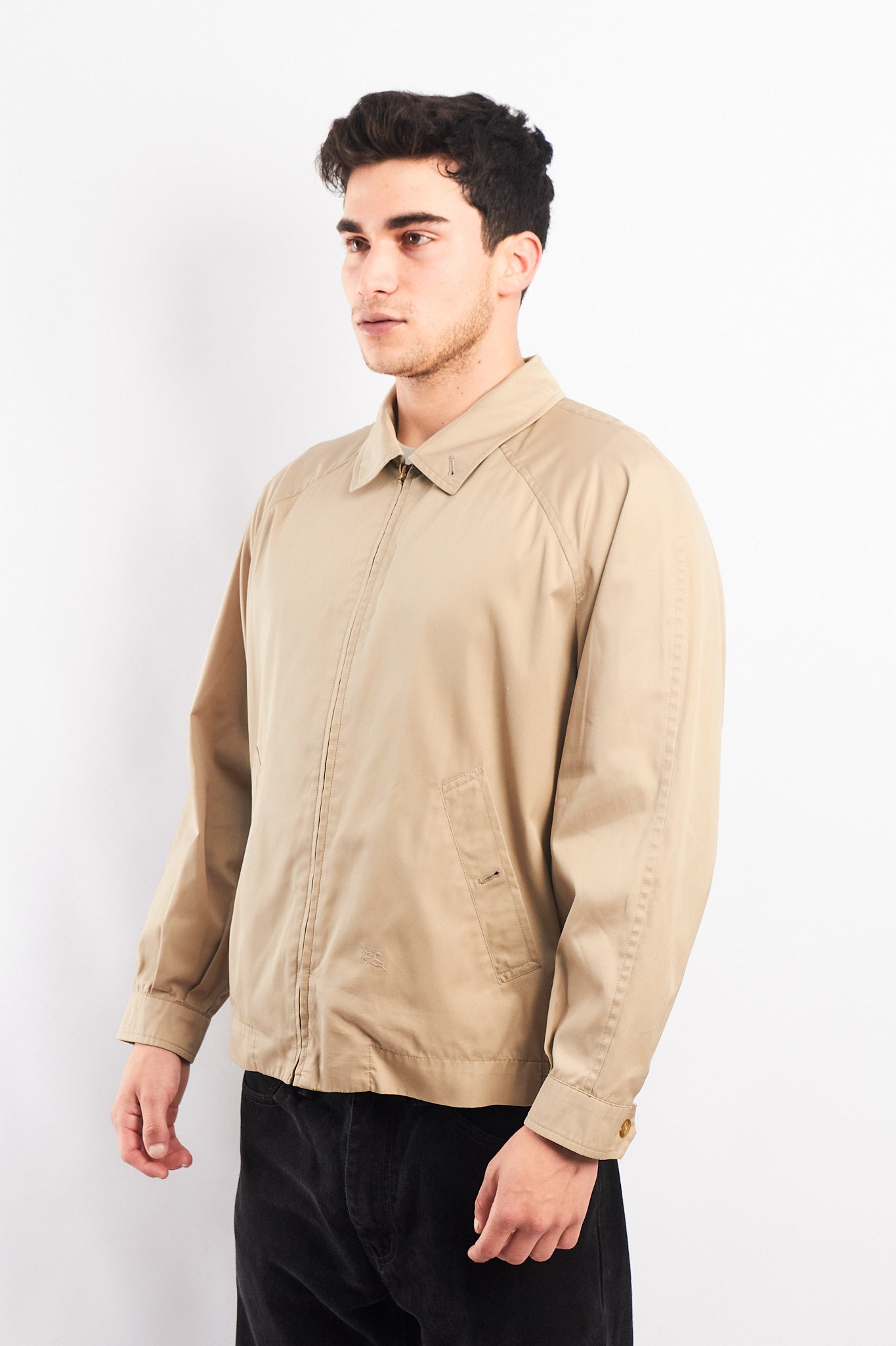 1990 Vintage Burberry Khakhi Harrington Jacket (M/L)