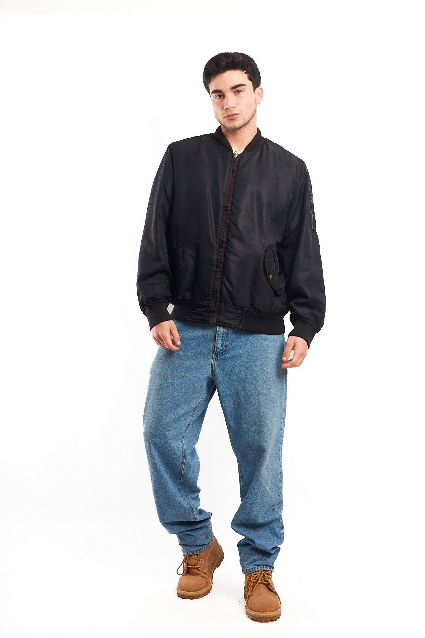 2000 Vintage Polo Jeans Company MA-1 Flight Bomber Jacket (M/L)