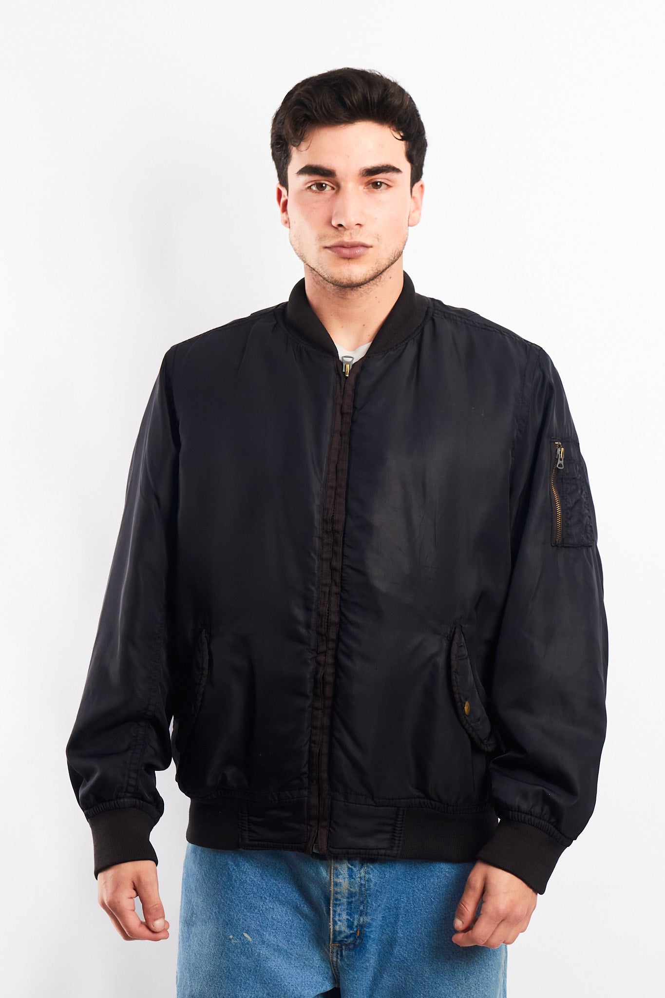 2000 Vintage Polo Jeans Company MA-1 Flight Bomber Jacket (M/L)