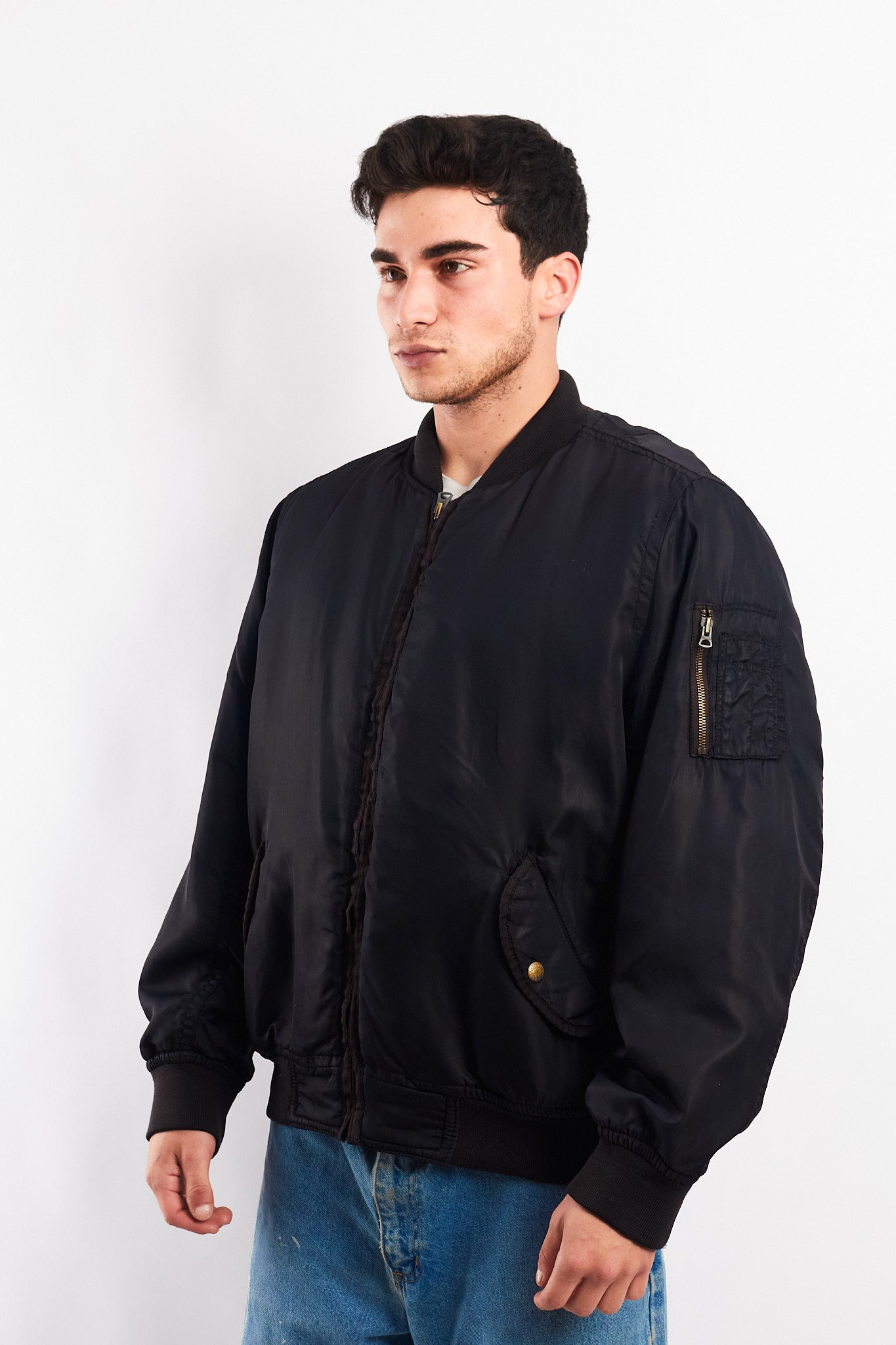 2000 Vintage Polo Jeans Company MA-1 Flight Bomber Jacket (M/L)