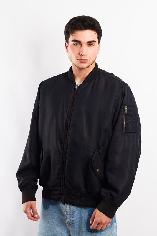 2000 Vintage Polo Jeans Company MA-1 Flight Bomber Jacket (M/L)