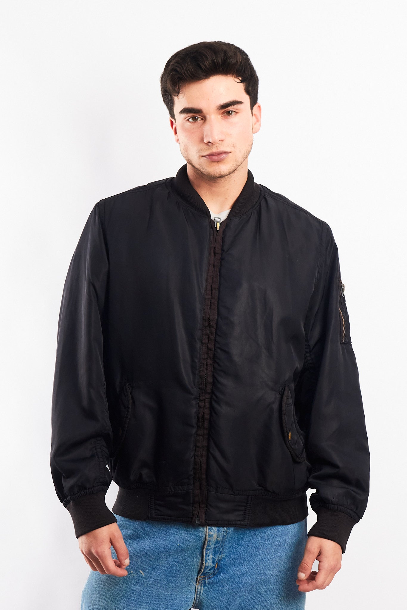 2000 Vintage Polo Jeans Company MA-1 Flight Bomber Jacket (M/L)