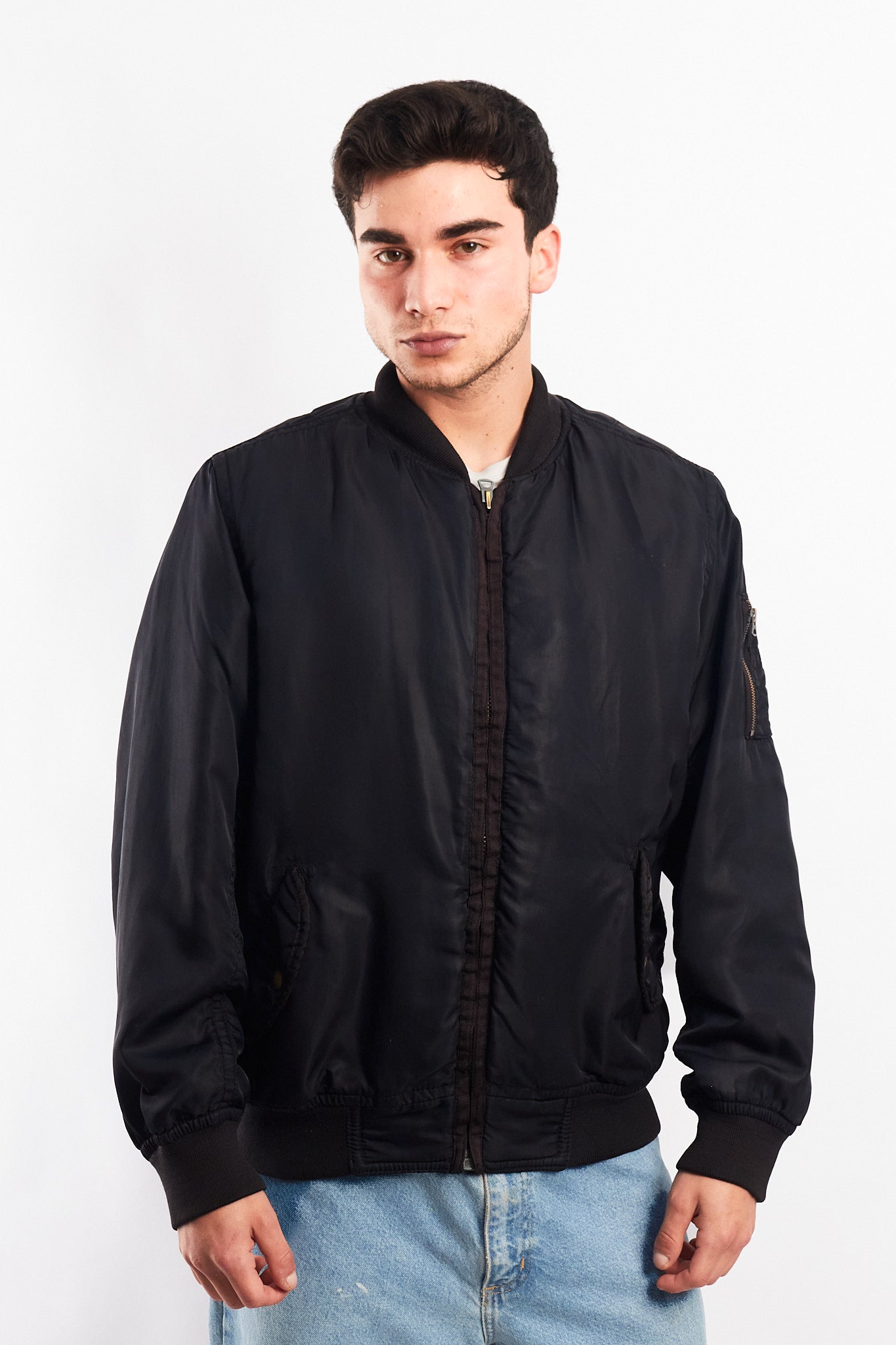 2000 Vintage Polo Jeans Company MA-1 Flight Bomber Jacket (M/L)