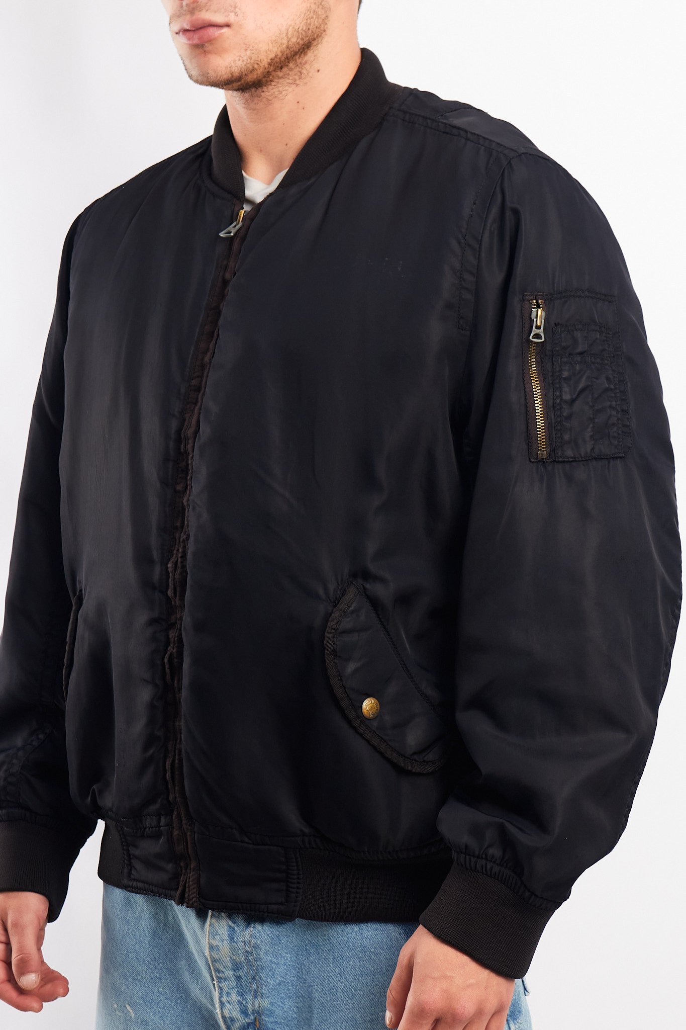 2000 Vintage Polo Jeans Company MA-1 Flight Bomber Jacket (M/L)