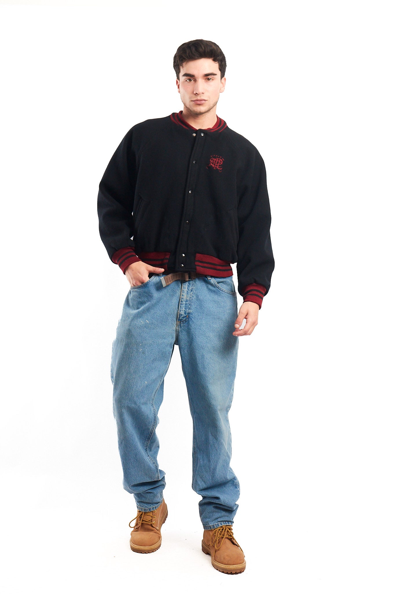 1980 Vintage Polo Ralph Lauren Wool College Varsity Jacket (M/L)